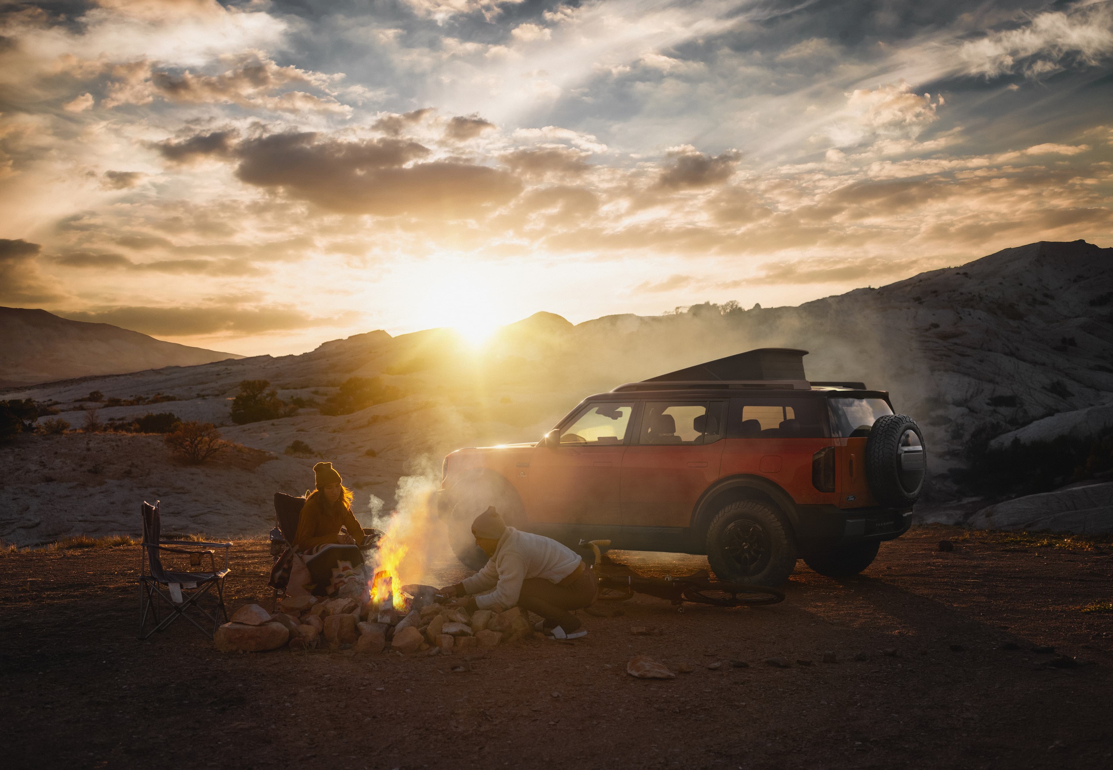 Ford Bronco Basecamp at a campsite